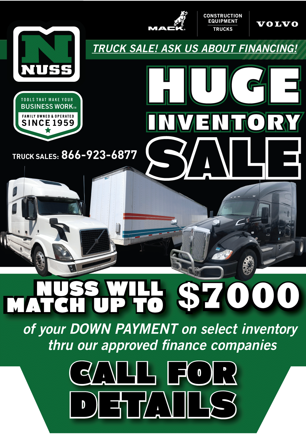 Huge Inventory Sale - Nuss Truck & Equipment