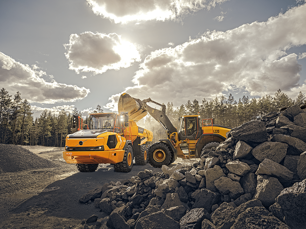 Volvo A30J and A40J articulated haulers
