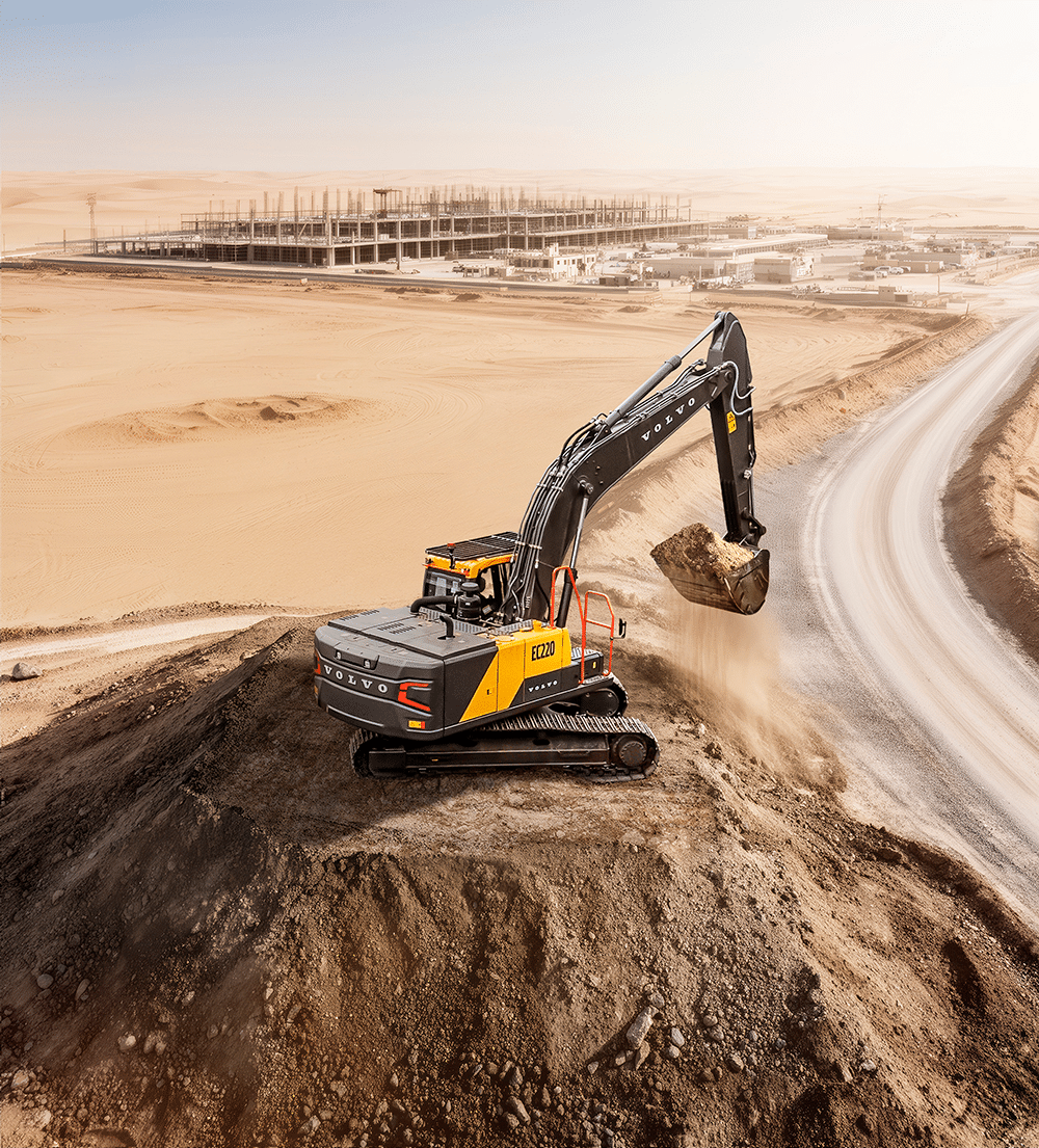 Volvo EC220 crawler excavator
