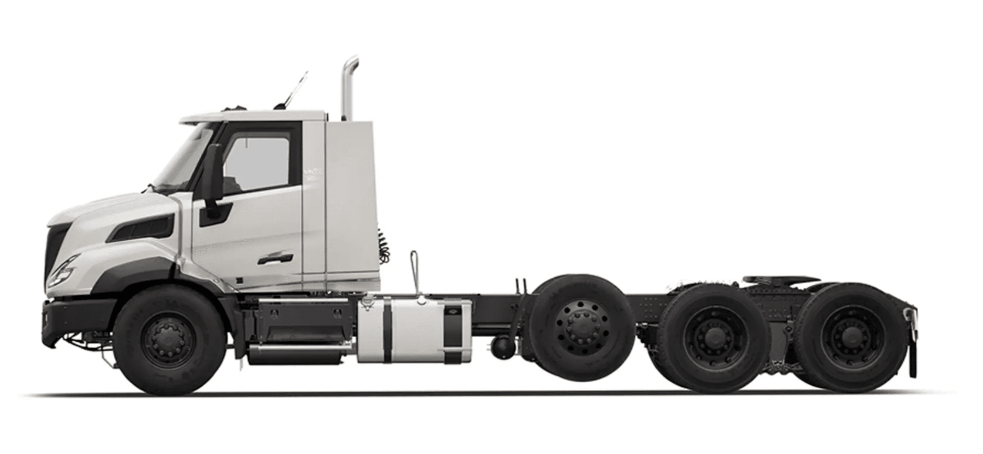 Side profile of the Volvo VNX 300 daycab tractor
